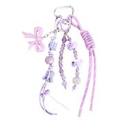 Geavonyg Handwoven Baseball Keychain for Couples Stylish Bag Charm Key Holder Stylish Trendy Handmade Design Keyring Trendy Youth Keychain