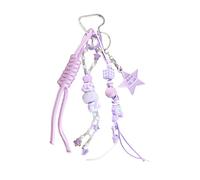 Geavonyg Handwoven Baseball Keychain for Couples Stylish Bag Charm Key Holder Stylish Trendy Handmade Design Keyring Trendy Youth Keychain