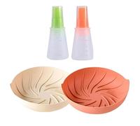 Geavonyg Insertos De Silicona para Hornear Bandeja Hornear Cepillo Aceite Almohadilla Freidora Aire Revestimientos Herramienta Cocina Cocina Revestimientos Asar Y
