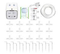 Geavonyg Intelligent Indoor Irrigation Systems for Potted Plant Double Pumps Timed Automatic Flower Watering Device Water Dripper Double Garden Plant Flower Controller