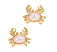 Geavonyg Juego De Collar Y Pendientes Cangrejo Playa Ajustable Pulsera Acero Inoxidable Para Pieles Sensibles Piezas Joyería Vacaciones Juego Collar Con Colgante Cangrejo Oceanics