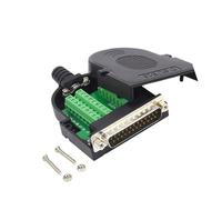 Geavonyg Junta Industrial RS232 Adaptador DB25 Contactos Dorados Cobrizos Mecanismo De Fijación por Tornillo Compatible con Máquina Código Barras Adaptador Serie Sin Soldadura