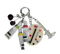 Geavonyg LLavero De Paletas Creativas Accesorios Para Bolso Abalorio Bolso Práctico Llavero Metal Personas Con Estilo Abalorio
