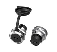 Geavonyg Par De Acopladores Montaje En Panel USB3.0 Carcasa Compacta Zinc Instalación Sin Herramientas para Placas Y Accesorios 86 Mm Acoplador USB Resistente A La Corrosión