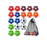 Geavonyg Pelotas De Juego De Oficiales 18 Uds. 32mm Futbolín De De Repuesto Accesorios De Balones De Fútbol Pequeños Pelotas De Futbolín