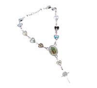 Geavonyg Pulsera De Crucifijo Longitud Ajustable Cadena Mano Religiosa Devocional Accesorio Unisex Don Espiritual Desgaste