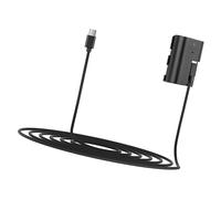 Geavonyg Reemplazo De Cable Conectores Alimentación Resorte Batería USB C A LPE6 Dummys para Cable Batería Simulada 90D 80D 70D 60Da Mark 6D Mark