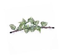 Geavonyg Reptilios Artificiales Planta para Escalar Escondites Terrarium Jungle Jungle Falso Vina Hábitat Ornamentos De Rama Artificial Reptilios Decoraciones