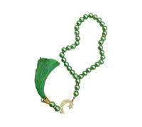 Geavonyg Rosario De Vidrio 33 Cuentas para Uso Diario Y Reflexión Elegante Pulsera Oración Regalo Cultural Hecho A Mano para Musulmanes Oración Tranquilidad