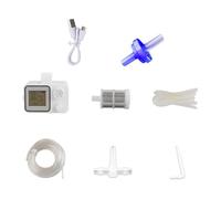 Geavonyg Sistemas Automáticos De Riego Plantas Temporizador LCD Programable Caudal Ajustable Solución Riego por Goteo para Exteriores Oficina Temporizador Agua Jardín