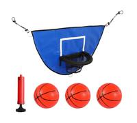 Geavonyg Trampolines De PVC Sistemas Aro Baloncesto Bombas Pelotas Pequeñas Juego Aro Baloncesto Textura PVC para La Familia Fácil Montaje Trampolines Familiares Equipo Deportivo con Rápidas