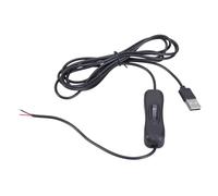 Geavonyg USB C Pigtail 2 Núcleos Cable De Macho A 2 Pinta Ceta 5V 5V con Interruptores para Ventilador LED Ventilador Cable Cargador Luz LED