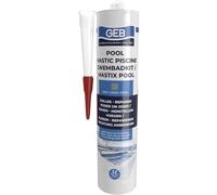 GEB Kit especial impermeable para piscina, gris, 290 ml, para pegar y reparar elementos de piscina, azulejos, mosaicos, margella, proyector, desagüe