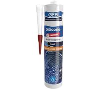 GEB - Masilla de silicona 60 Chrono multisoporte. Secado rápido, agua en 1 hora - Negro 280 ml