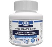 GEB Reparación skimmer de piscina, boquilla de descarga, tapa inferior y todas las piezas de ABS - Bote de 125 ml - Repara grietas de hasta 5 mm: ¡el fin de las fugas!