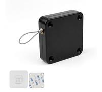 GEBAUM Cierrapuertas Automático de Cuerda, No Punching Cierrapuertas Automatico, Cierrapuertas Automático de Tensión 1200g, para Puertas de Madera, Correderas de dos Vías y Puertas de Cristal