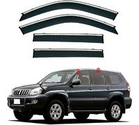 GEBBEM 4 Piezas Deflectores de Viento Coche, para Toyota Land Cruiser Prado FJ120 2003-2007 2008 2009 Ventana Lateral Viseras Solares Deflectores de Aire Accesorios