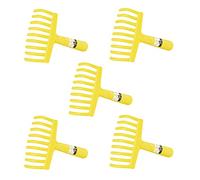 GebEarth - Rastrillo de recolección de Aceitunas, Peine de recolección de Aceitunas de 9 Dientes con Orificio para el Mango del rastrillo【 5 Piezas 】