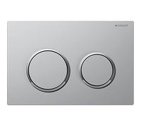Placa de accionamiento Geberit Omega20, para enjuague de 2 volÃºmenes, Color: lacado en cromo mate, recubierto de fÃ¡cil limpieza / cromado brillante - 115.085.JQ.1