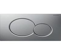 Geberit placa de accionamiento Sigma01 placa de accionamiento para 2 cisternas (Samba nuevo), Color: cromo mate lacado/fÃ¡cil de limpiar - 115.770.JQ.5