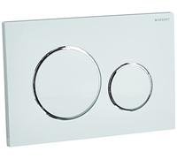 Geberit Sigma20 placas de accionamiento para doble descarga, 115.882.KJ.1, Color: blanco / cromado brillante