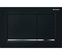 Geberit 115080KM1 Omega 30 115.080.KM.1 Enjuague en 2 volúmenes cromado de alto brillo y negro