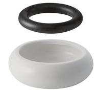 Geberit 119644111 - Conector exterior para tubería de descarga (44 mm, con anillo de goma), color blanco