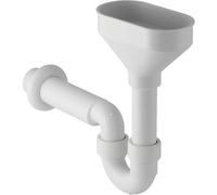 Geberit 152392111 - Desagüe de fugas (40 mm, con embudo de polipropileno), color blanco