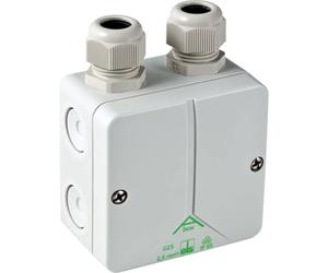 Geberit 244120001 - Toma de conexión (para conexión oculta, succión de olores en la cerámica del inodoro), color blanco