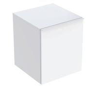 Geberit Acanto armario lateral, 1 cajón y 1 cajón interior, 452x520x475mm, 503010011, Color: Carcasa y frontal: blanco / alto brillo, tirador: blanco / mate - CM
