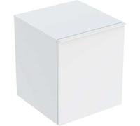 Geberit Acanto armario lateral, 1 cajón y 1 cajón interior, 452x520x475mm, 503.010.01.3, Color: Carcasa y frontal: blanco / mate, tirador: blanco / mate