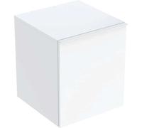 Geberit Acanto armario lateral, 1 cajón y 1 cajón interior, 452x520x475mm, 503010011, Color: Carcasa y frontal: blanco / alto brillo, tirador: blanco / mate - CM