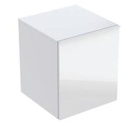 Geberit Acanto armario lateral, 1 cajón y 1 cajón interior, 452x520x475mm, 503010012, Color: Carcasa: blanco / alto brillo Frontal: blanco / cristal brillante, tirador: blanco / mate - CM