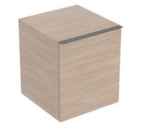 Geberit Acanto armario lateral, 1 cajón y 1 cajón interior, 452x520x475mm, 503010JH1, Color: Carcasa y frontal: roble/melamina textura madera, tirador: lava/ mate - CM