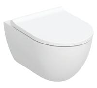 Geberit Acanto conjunto de inodoro suspendido, incl. asiento de inodoro, cisterna profunda, TurboFlush, 502.774.00.1, Color: blanco