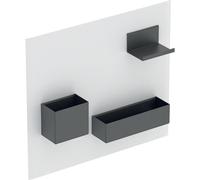 Geberit Acanto juego magnÃ©tico de pared 500649, 499x388x75mm, Color: Negro Mate - 500.649.JK.2