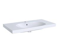 Geberit Acanto lavabo con repisa, 1 agujero para grifo, con rebosadero, 900x480mm, 500623018, Color: Blanco, con KeraTect - CM