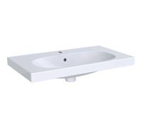 Lavabo Keramag Acanto Compact 500632, con agujero para grifo, con rebosadero, 750x420mm, Color: Blanco, con KeraTect - 500.632.01.8