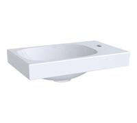 Keramag Acanto Lavabo manual asimÃ©trico 500635, con grifo a la derecha, sin rebosadero, 400x250mm, Color: Blanco, con KeraTect - 500.635.01.8