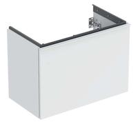 Geberit Acanto mueble bajo lavabo, 1 cajón y 1 cajón interior, saliente acortado, 740x535x415mm, 503009013, Color: Carcasa y frontal: blanco / mate, tirador: blanco / mate - CM