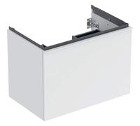 Geberit Acanto mueble bajo lavabo, 1 cajón y 1 cajón interior, suspendido, 740x541x475mm, 503004013, Color: Carcasa y frontal: blanco / mate, tirador: blanco / mate - CM