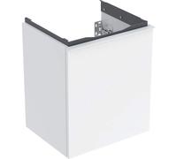Geberit Acanto mueble bajo lavamanos, 1 cajón, suspendido, 446x539x379mm, 503002011, Color: Carcasa y frontal: blanco / alto brillo, tirador: blanco / mate - CM