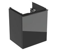 Geberit Acanto mueble bajo lavamanos, 1 cajón, suspendido, 446x539x379mm, 503002JK2, Color: Carcasa: lava / mate Frente: lava / cristal brillante, asa: lava / mate - CM