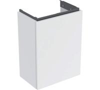Geberit Acanto mueble bajo lavamanos, 1 puerta, suspendido, 392x539x246mm, 503.001.01.3, Color: Carcasa y frontal: blanco / mate, tirador: blanco / mate