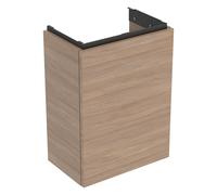 Geberit Acanto mueble bajo lavamanos, 1 puerta, suspendido, 392x539x246mm, 503001JH1, Color: Carcasa y frontal: roble/melamina textura madera, tirador: lava/ mate - CM