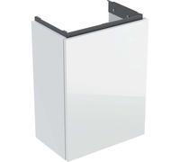 Geberit Acanto mueble bajo lavamanos, 1 puerta, suspendido, 392x539x246mm, 503001012, Color: Carcasa: blanco / alto brillo Frontal: blanco / cristal brillante, tirador: blanco / mate - CM
