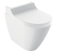 Geberit AquaClean Tuma Comfort sistema completo de WC, WC independiente, Color: Vidrio Blanco - 146.310.SI.1