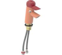 Geberit Bambini grifo monomando de lavabo, para niños, 116.207., Color: naranja / rojo carmín - CM