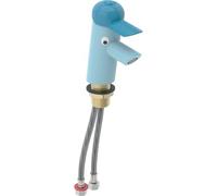 Geberit Bambini grifo monomando de lavabo, para niños, 116.207., Color: Azul claro / azul océano