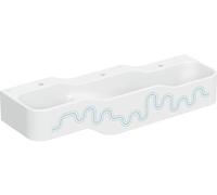 Geberit Bambini lavabo 140x39 cm clásico para niños blanco-azul brillante 502.976.SX.1